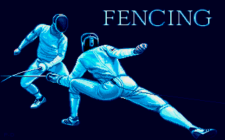 Summer Challenge (Amiga) screenshot: Fencing