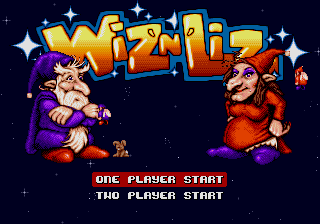Wiz 'n' Liz (Genesis) screenshot: Title Screen