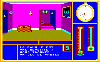 Invitation (Amstrad CPC) screenshot: Finding the Cards...