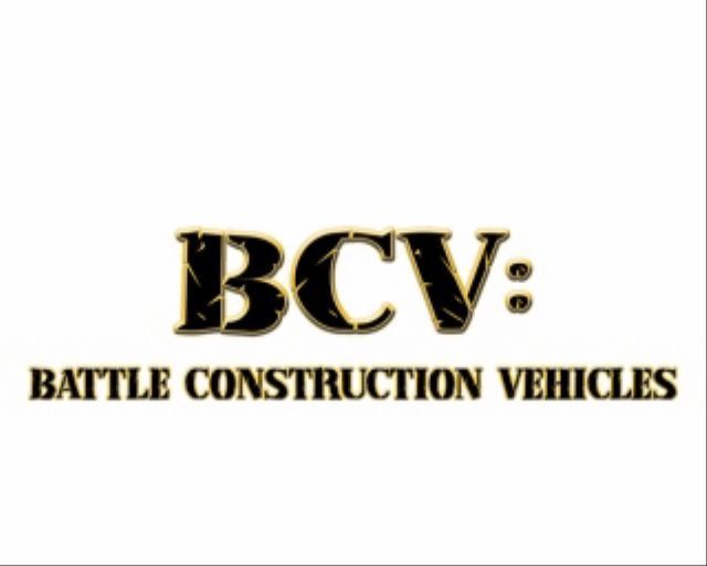 BCV: Battle Construction Vehicles (PlayStation 2) screenshot: The game's title screen<br>This is followed by an animated introduction presented in a cartoon style