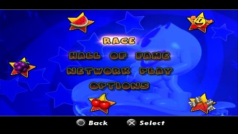 Pac-Man World Rally (PSP) screenshot: Main menu