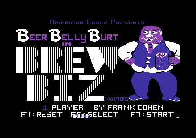 Beer Belly Burt's Brew Biz (Commodore 64) screenshot: Title