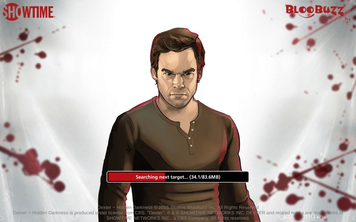 Dexter: Hidden Darkness (Android) screenshot: After the initial install some more data needs to be downloaded.