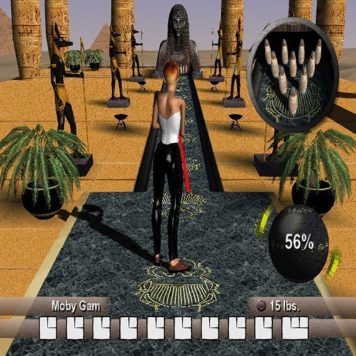 Strike Force Bowling (PlayStation 2) screenshot: The Egyptian setting