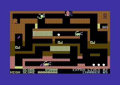 Fire Ant (Commodore 64) screenshot: Chamber 5