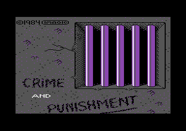 Crime and Punishment (Commodore 64) screenshot: Loading screen