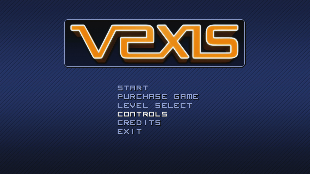 Vexis (Xbox 360) screenshot: Main menu (Trial version)