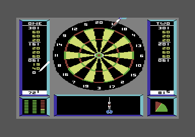 Superstar Indoor Sports (Commodore 64) screenshot: Missed it