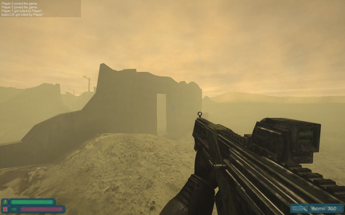 Übergame (Windows) screenshot: The desert map during the storm