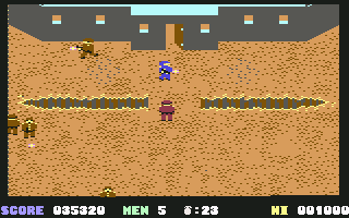 Who Dares Wins II (Commodore 64) screenshot: Last level.