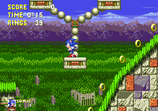 Sonic the Hedgehog 3 (Genesis) screenshot: Marble Gardens