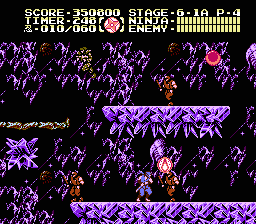 Ninja Gaiden III: The Ancient Ship of Doom (NES) screenshot: Stage 6-1