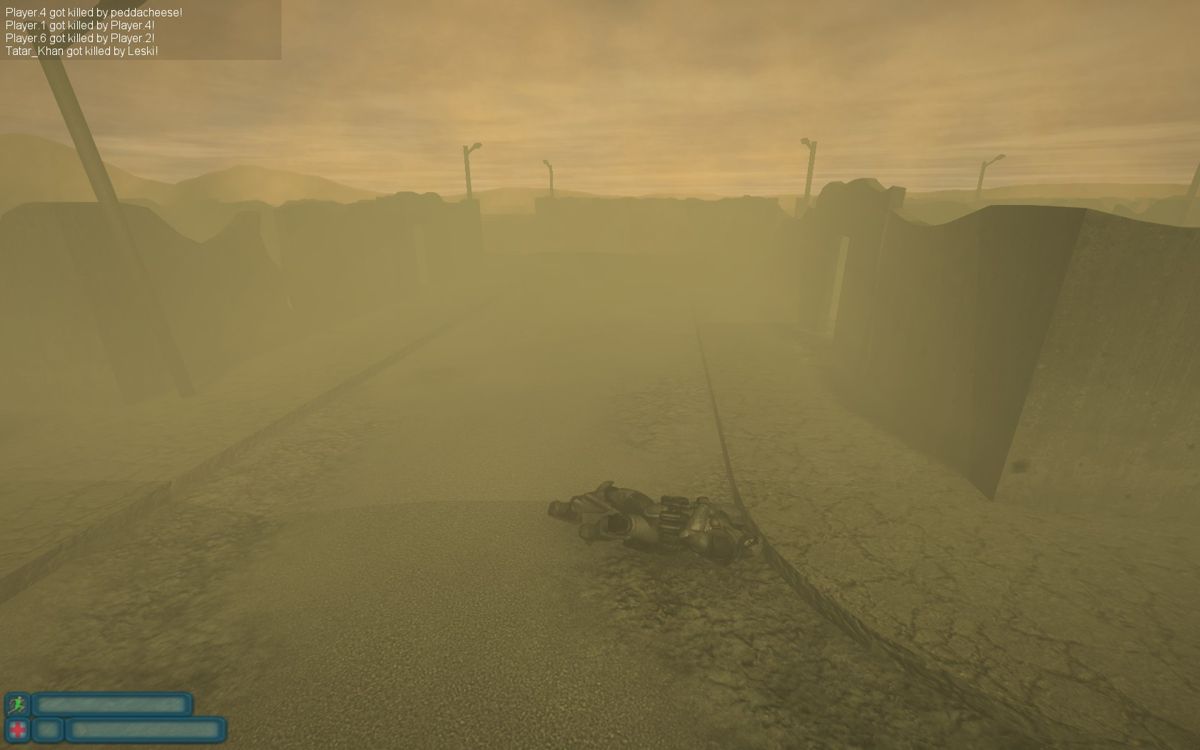 Übergame (Windows) screenshot: The pistol was no match for the rifle.