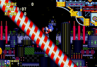Sonic the Hedgehog 3 (Genesis) screenshot: The carnival zone