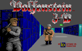 Wolfenstein 3D (DOS) screenshot: Title screen