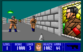 Wolfenstein 3D (DOS) screenshot: Episode 5