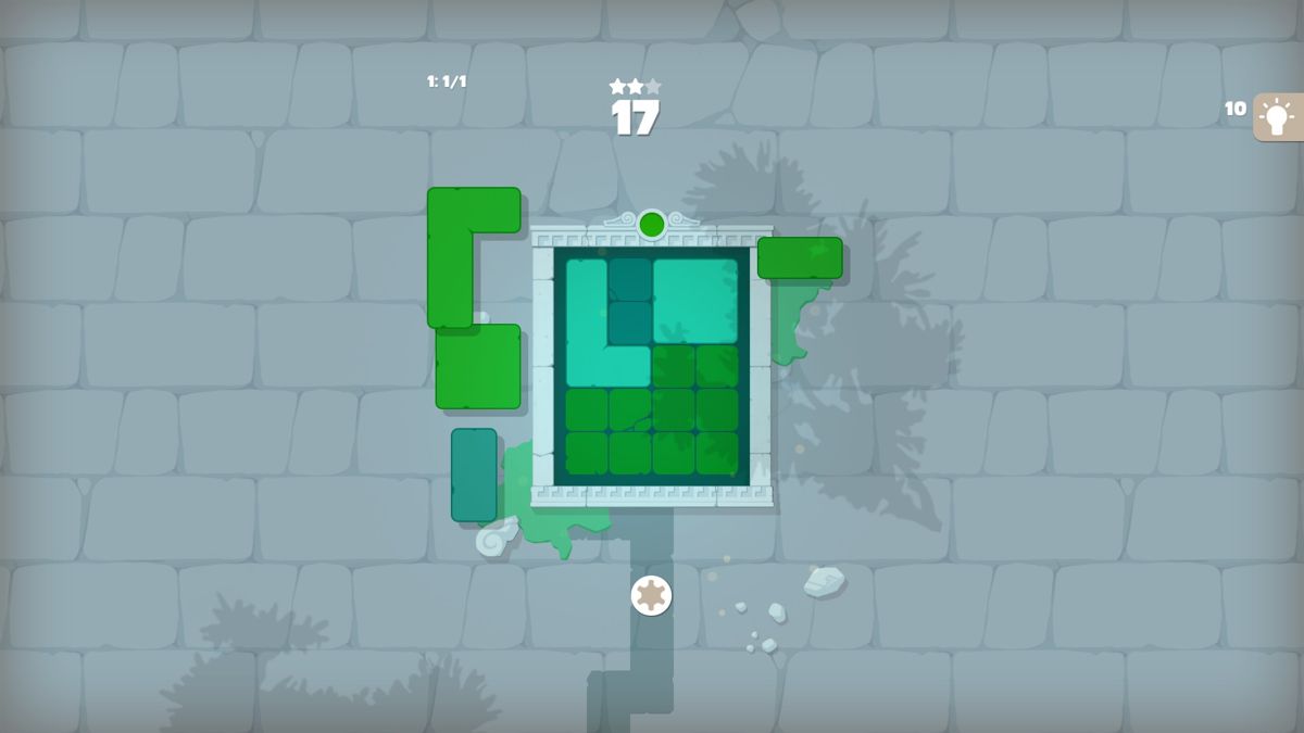 Plandzz 2 (Windows) screenshot: Move the blocks into the appropriately colored area