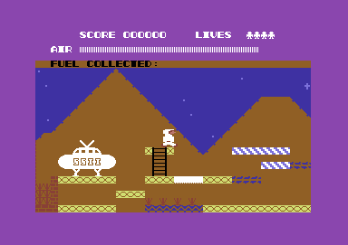 Demons of Topaz (Commodore 64) screenshot: Say hello to Ozzy