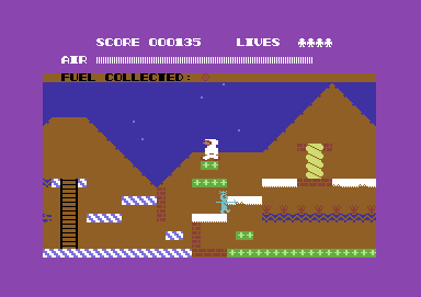 Demons of Topaz (Commodore 64) screenshot: A martian