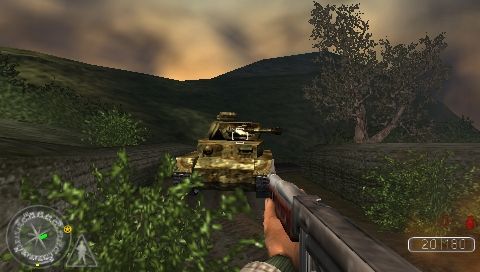 Call of Duty: Roads to Victory (PSP) screenshot: Panzer IV