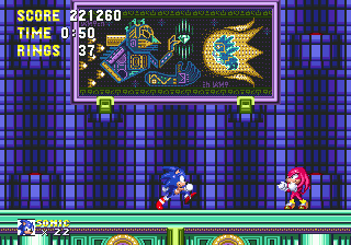 Sonic & Knuckles (Genesis) screenshot: Sonic Vs. Knuckles