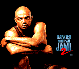 Barkley: Shut Up and Jam 2 (Genesis) screenshot: Title screen