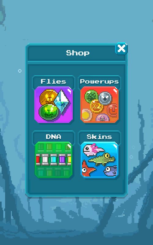 Tadpole Tap (Android) screenshot: The shop