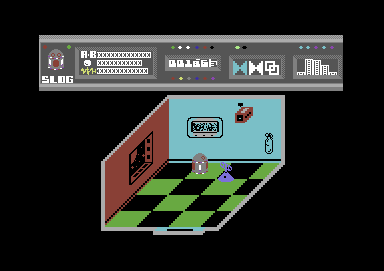 The Fifth Quadrant (Commodore 64) screenshot: Say hello to Slog