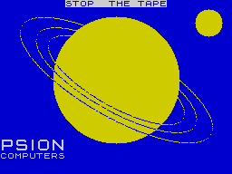 Horizons: Software Starter Pack (ZX Spectrum) screenshot: Screen image introducing the authoring company of "Thro' The Wall"