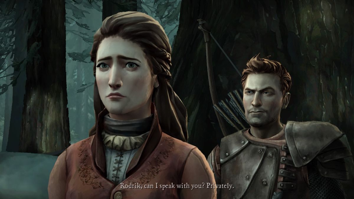 Game of Thrones: Episode Four of Six - Sons of Winter (PlayStation 4) screenshot: An unexpected visit by your ex