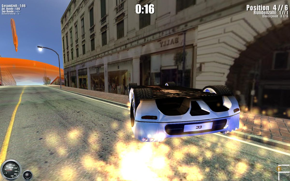 Screenshot of City Racer: Underground Action (Windows, 2008) - MobyGames