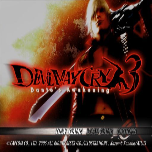 Devil May Cry 3: Dante's Awakening (PlayStation 2) screenshot: The main menu