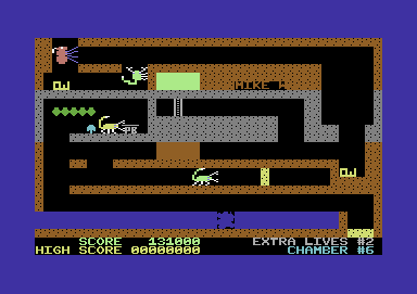 Fire Ant (Commodore 64) screenshot: Chamber 6