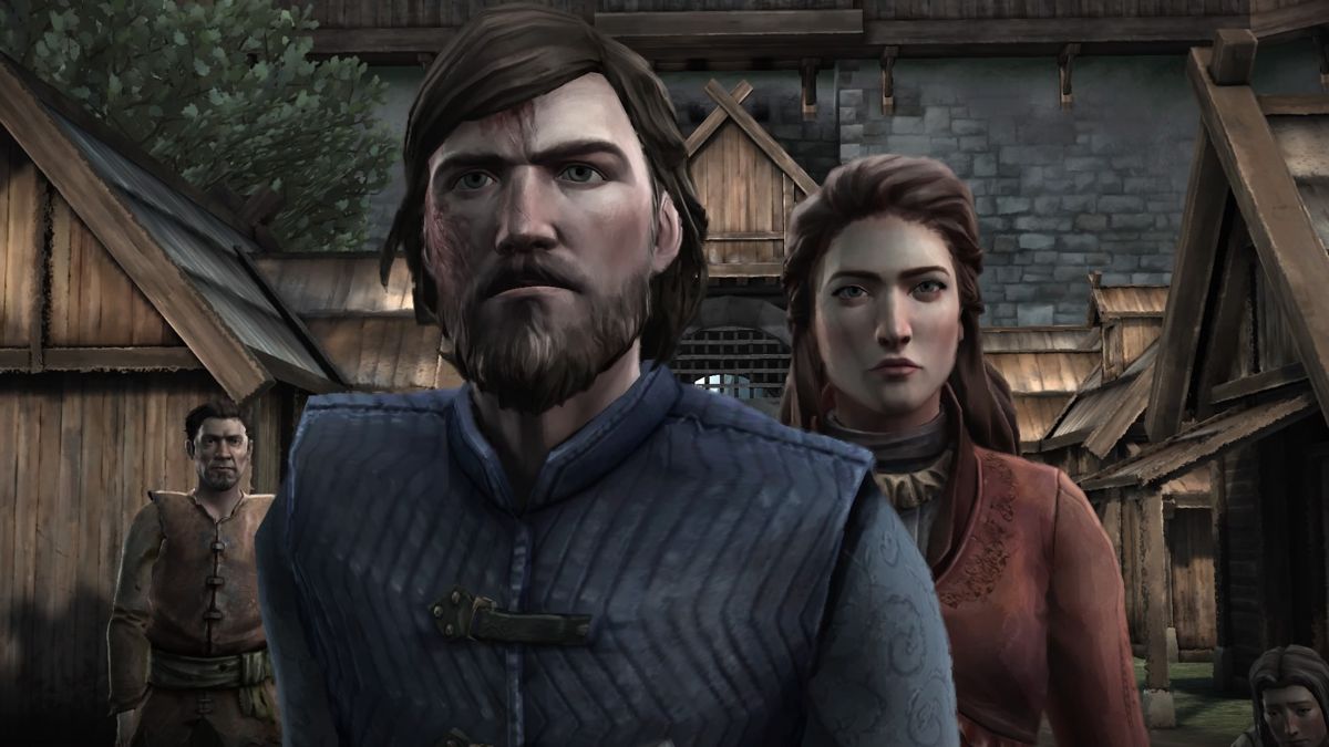 Game of Thrones: Episode Four of Six - Sons of Winter (PlayStation 4) screenshot: This sight inspires those that are still left loyal to your house
