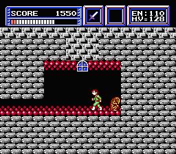Bio-Senshi Dan: Increaser to no Tatakai (NES) screenshot: You are being chased by an evil brown guy