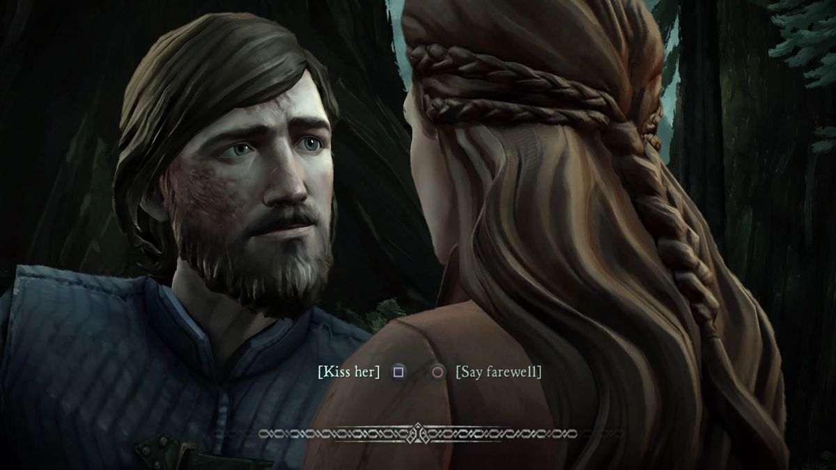 Game of Thrones: Episode Four of Six - Sons of Winter (PlayStation 4) screenshot: It's good to part on good terms, eh, eh, right :)