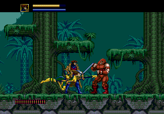 X-Men (Genesis) screenshot: Rogue helps out with Juggernaut