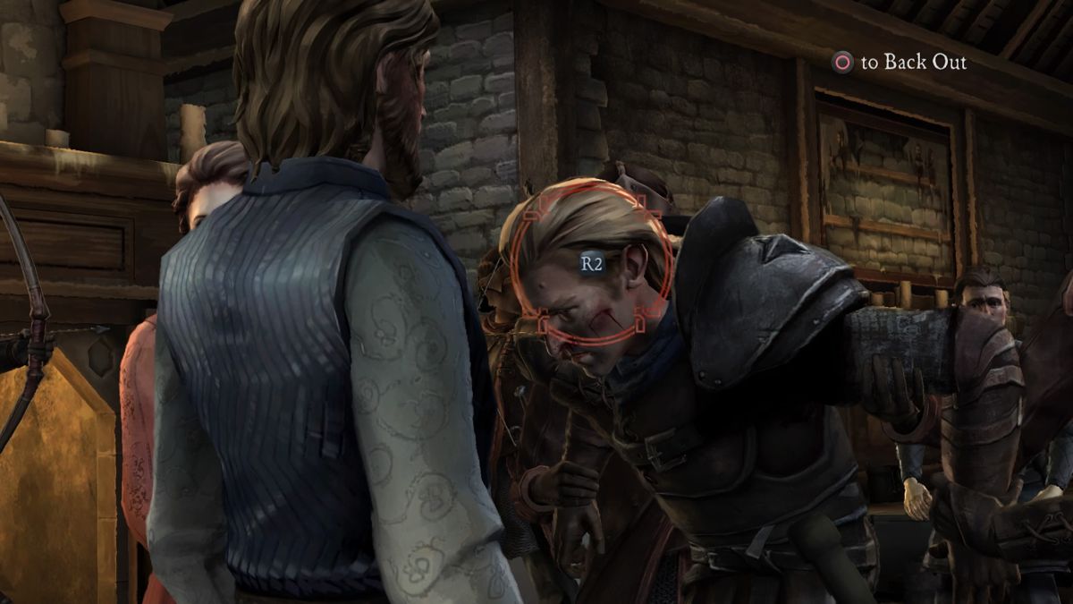 Game of Thrones: Episode Four of Six - Sons of Winter (PlayStation 4) screenshot: Teaching Gryff his place now that the tables have turned