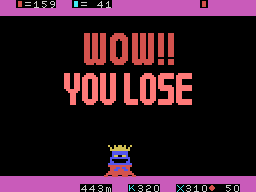 Bokosuka Wars (MSX) screenshot: Wow!! You lose