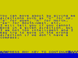 Faust's Folly (ZX Spectrum) screenshot: Faust's Folly story page 3