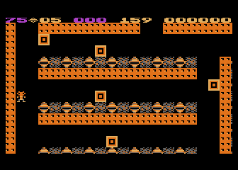 Boulder Dash II: Rockford's Revenge (Atari 8-bit) screenshot: Cave I