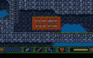 Nicky 2 (DOS) screenshot: GAME OVER!