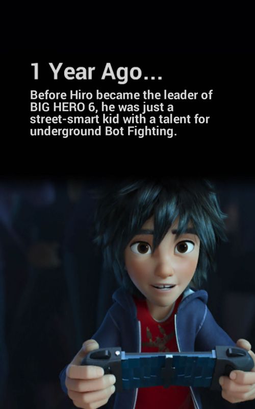 Big Hero 6: Bot Fight (Android) screenshot: The prologue to the story