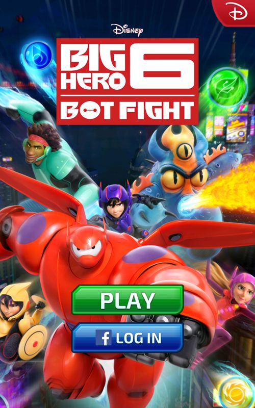 Big Hero 6: Bot Fight (Android) screenshot: Title screen