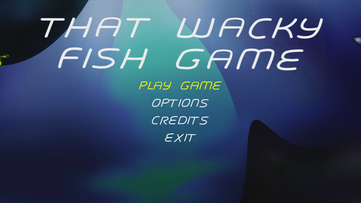 That Wacky Fish Game (Xbox 360) screenshot: Main menu (Trial version)