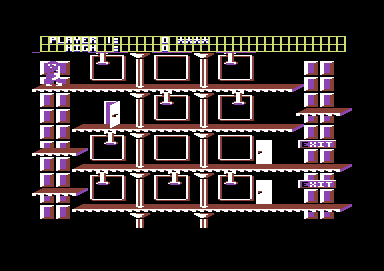 Beer Belly Burt's Brew Biz (Commodore 64) screenshot: The control room