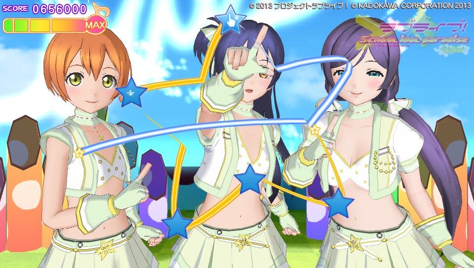 Love Live!: School Idol Paradise - Vol.3: Lily White (PS Vita) screenshot: The shapes of the Live Features vary.