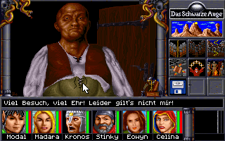 Realms of Arkania: Star Trail (DOS) screenshot: A random citizen