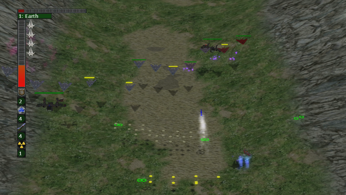 Warbirds at Work (Xbox 360) screenshot: Using a rocket (Trial version)
