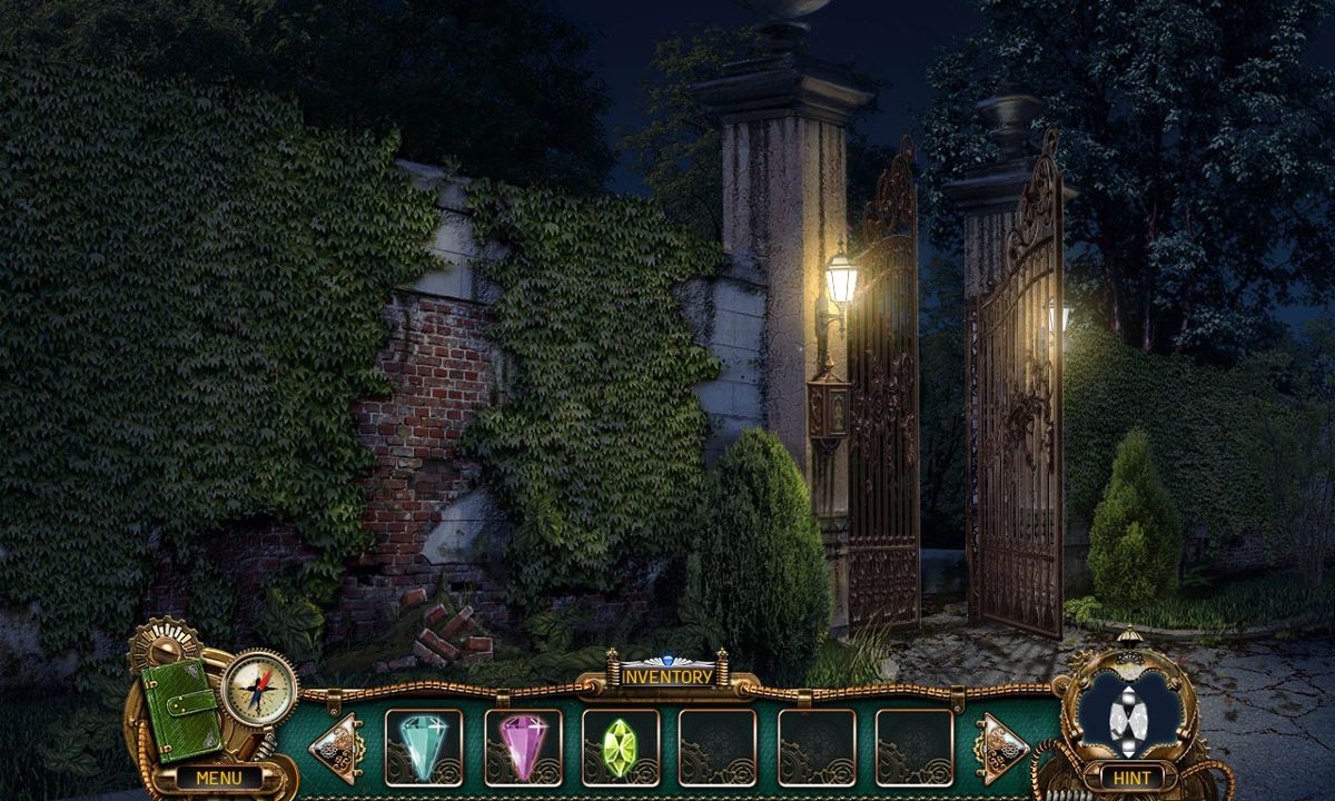 Crystals of Time (Windows) screenshot: The gate of the mansion